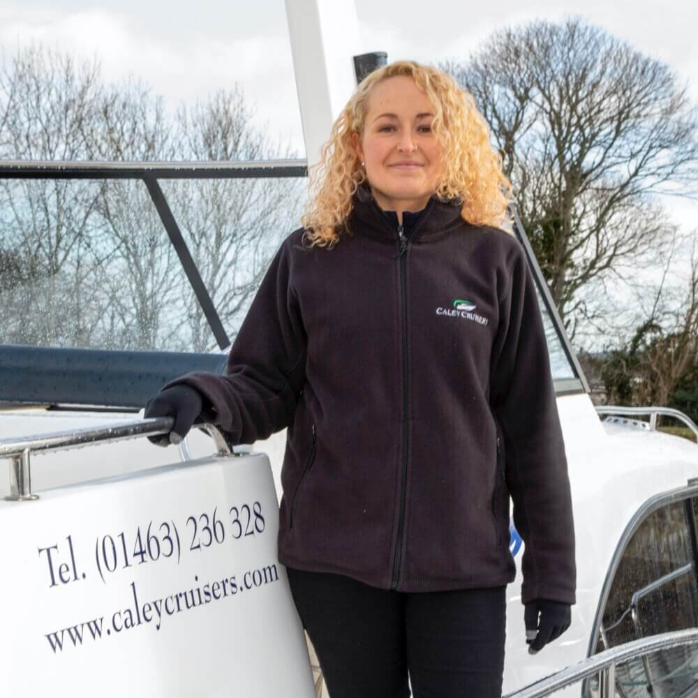 a happy Caley Cruisers staff member