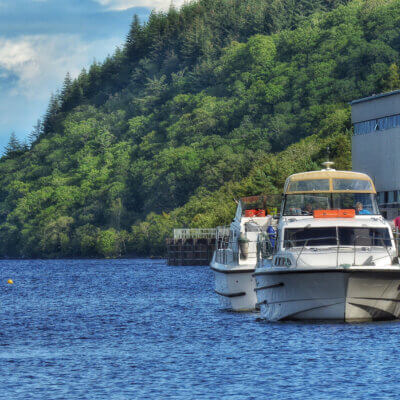 Foyers - Boats At Foyers Pier